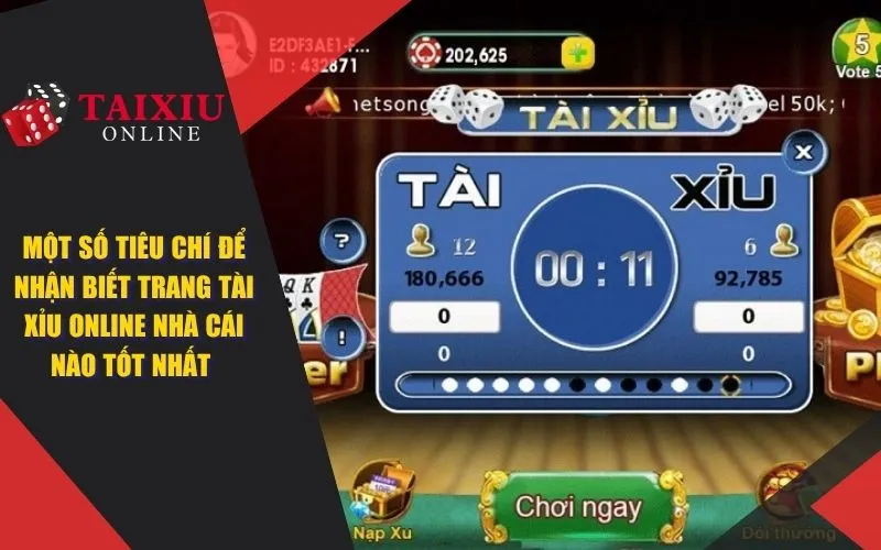 tai xiu online nha cai nao tot nhat tieu chi danh gia 1392 Một số tiêu chí để nhận biết trang tài xỉu online nhà cái nào tốt nhất